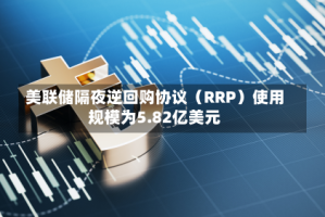 美联储隔夜逆回购协议（RRP）使用规模为5.82亿美元