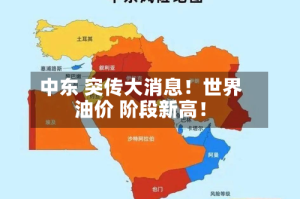 中东 突传大消息！世界油价 阶段新高！