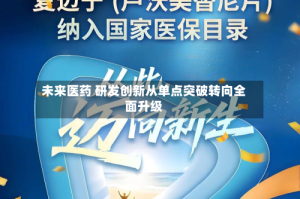 未来医药 研发创新从单点突破转向全面升级