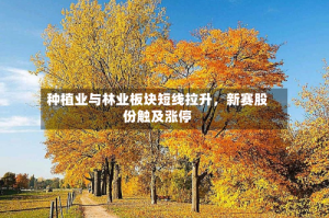 种植业与林业板块短线拉升，新赛股份触及涨停