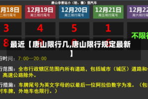 最近【唐山限行几,唐山限行规定最新】