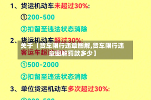 关于【货车限行违章图解,货车限行违章图解罚款多少】