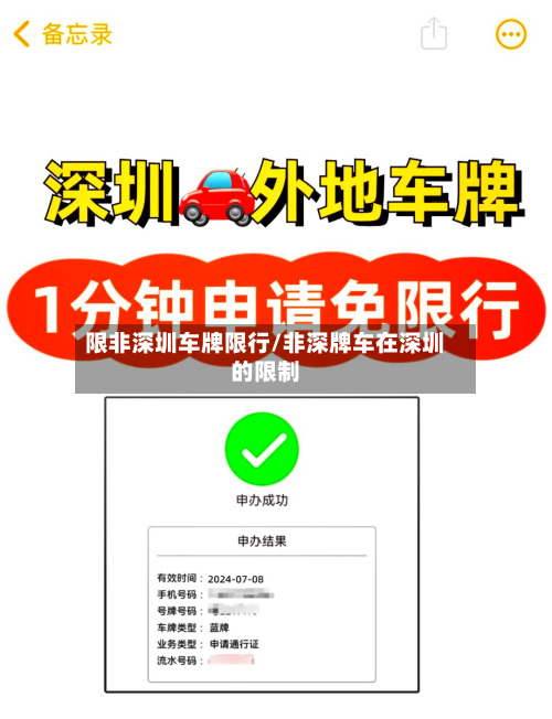 限非深圳车牌限行/非深牌车在深圳的限制-第1张图片