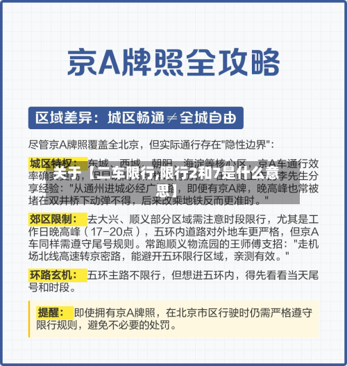 关于【二车限行,限行2和7是什么意思】-第2张图片