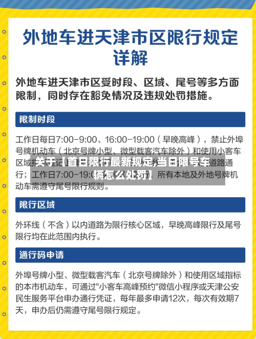 关于【首日限行最新规定,当日限号车辆怎么处罚】-第2张图片