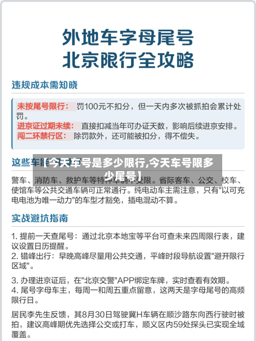 【今天车号是多少限行,今天车号限多少尾号】-第3张图片