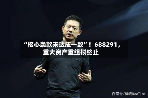 “核心条款未达成一致”！688291	，重大资产重组拟终止-第1张图片