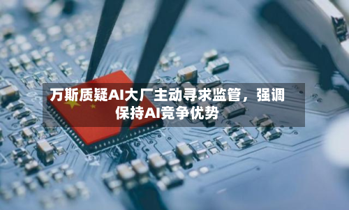 万斯质疑AI大厂主动寻求监管	，强调保持AI竞争优势-第1张图片