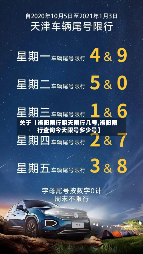 关于【洛阳限行明天限行几号,洛阳限行查询今天限号多少号】-第1张图片