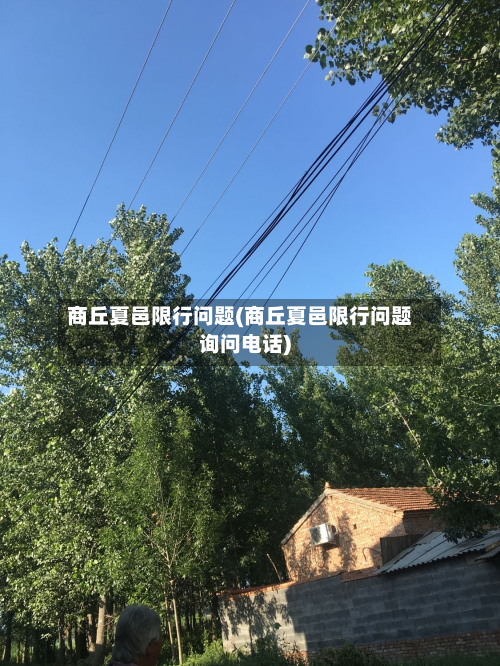 商丘夏邑限行问题(商丘夏邑限行问题询问电话)-第3张图片
