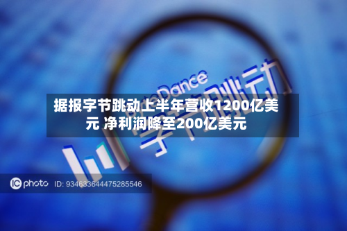 据报字节跳动上半年营收1200亿美元 净利润降至200亿美元-第1张图片