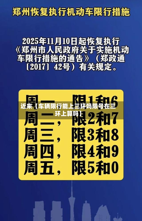 近来【车辆限行能上三环吗限号在三环上算吗】-第3张图片
