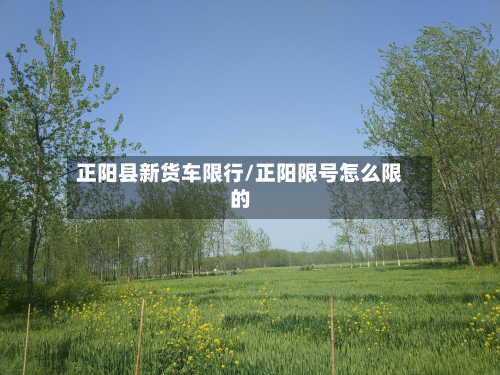 正阳县新货车限行/正阳限号怎么限的-第2张图片