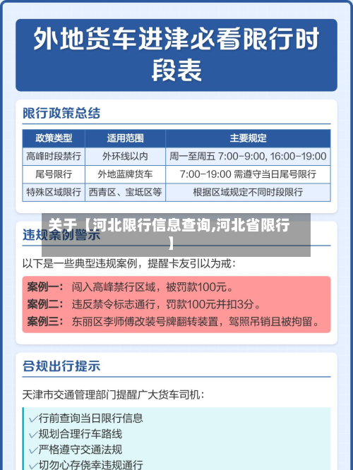 关于【河北限行信息查询,河北省限行】-第2张图片