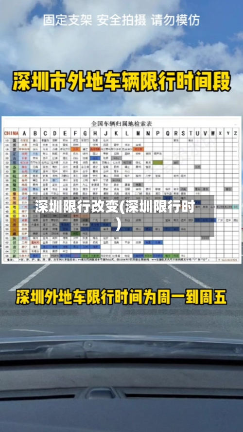 深圳限行改变(深圳限行时)-第3张图片