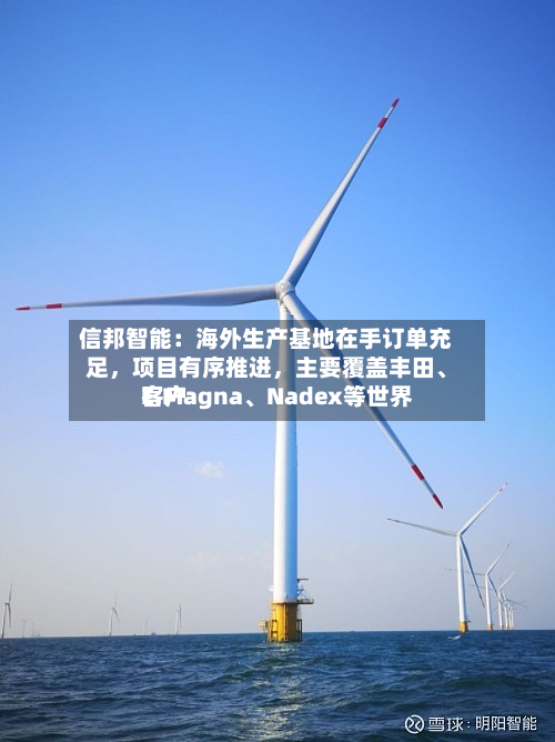 信邦智能：海外生产基地在手订单充足	，项目有序推进，主要覆盖丰田	、E.Magna、Nadex等世界客户-第2张图片