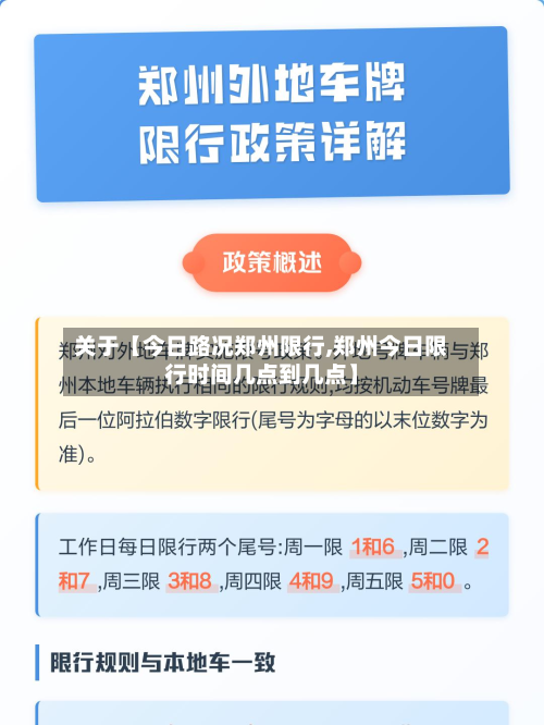 关于【今日路况郑州限行,郑州今日限行时间几点到几点】-第1张图片