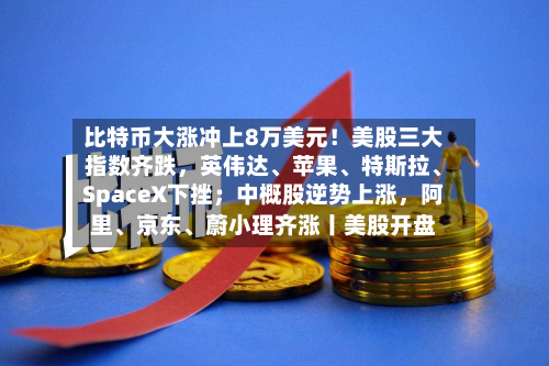 比特币大涨冲上8万美元！美股三大指数齐跌，英伟达、苹果、特斯拉、SpaceX下挫；中概股逆势上涨，阿里	、京东、蔚小理齐涨丨美股开盘-第2张图片