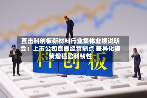 直击科创板新材料行业集体业绩说明会：上市公司直面经营痛点 差异化施策增强盈利韧性-第1张图片