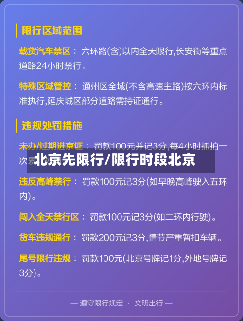 北京先限行/限行时段北京-第1张图片