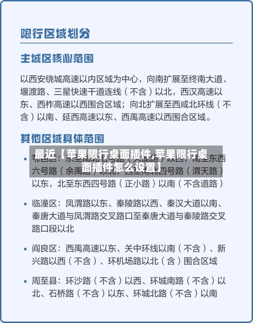 最近【苹果限行桌面插件,苹果限行桌面插件怎么设置】-第1张图片