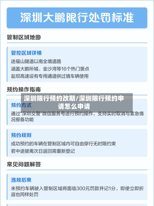 深圳限行预约改期/深圳限行预约申请怎么申请-第2张图片