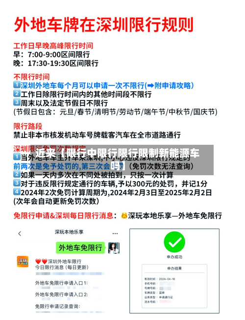 近来【限行中限行限行限制新能源车吗】-第1张图片