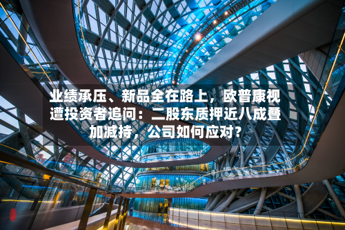 业绩承压、新品全在路上	，欧普康视遭投资者追问：二股东质押近八成叠加减持，公司如何应对？-第3张图片