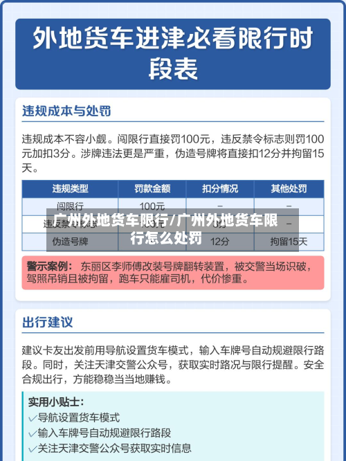 广州外地货车限行/广州外地货车限行怎么处罚-第1张图片
