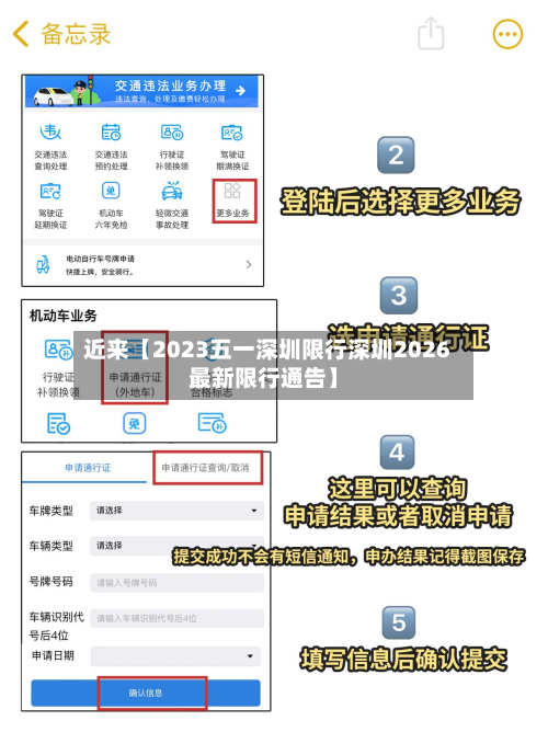 近来【2023五一深圳限行深圳2026最新限行通告】-第1张图片