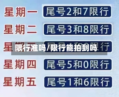 限行准吗/限行能拍到吗-第2张图片