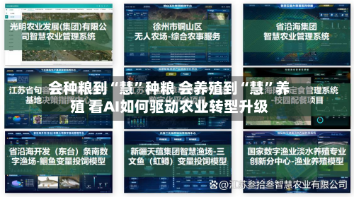 会种粮到“慧”种粮 会养殖到“慧	”养殖 看AI如何驱动农业转型升级-第1张图片