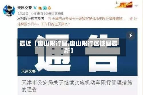 最近【唐山限行图,唐山限行区域图最新】-第1张图片